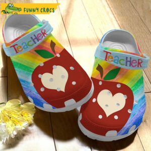 Teacher Apple Tie Dye Crocs Crocband.jpg