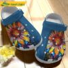 The Colorful Natural Sunflower Sunflower Stained Glass Pattern Croc Sunflower Lovers Crocs Clog Shoes 1.jpg