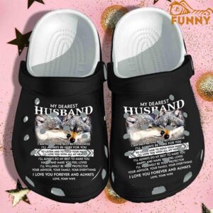 To My Husband Valentine Wolf Crocs 1.jpg