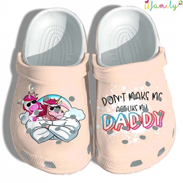 Unicorn Muscle Shoes For Daughter Dadacorn Crocs.jpg