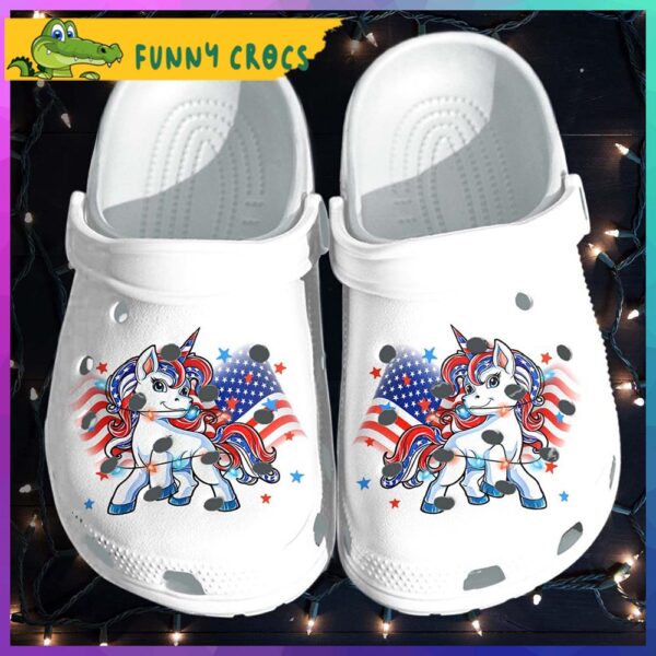 Unicorn With American Flag Crocs 1.jpg