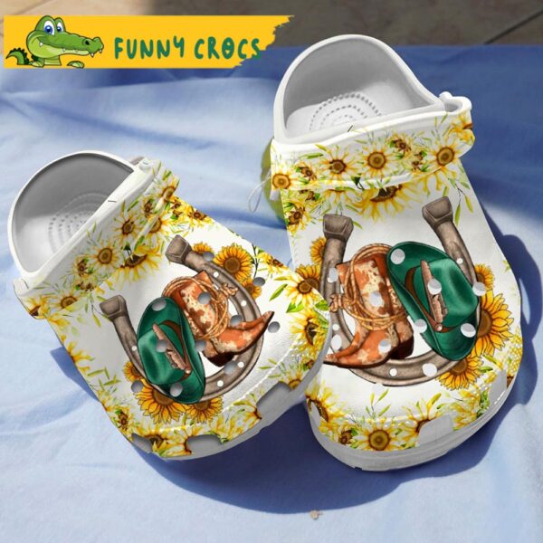 Western Boot Sunflower Gifts Crocs 1.jpg