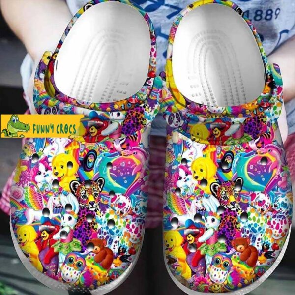 White Lisa Frank Crocs 2.jpg