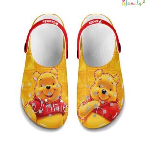 Winnie Pooh Cute Bear Yellow Pattern Disney Graphic Cartoon Crocs 1.jpg