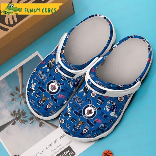 Winnipeg Jets NHL Dark Blue Crocs Clog Shoes 3.jpg