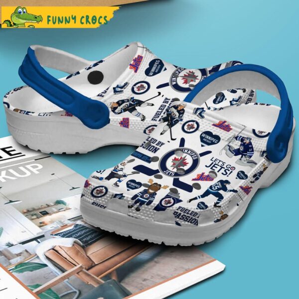 Winnipeg Jets NHL White Crocs Clog Shoes 2.jpg