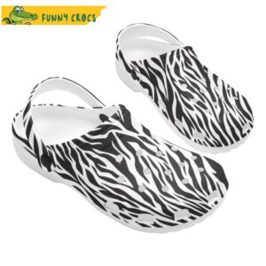 Womens Crocs Zebra Print Slip On Shoes Gift For Friend 1.jpg