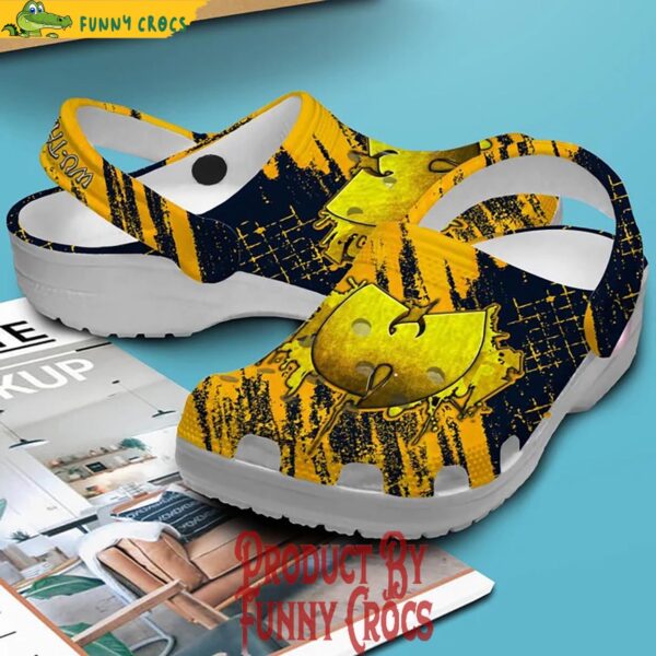 Wu Tang Logo Yellow Crocs Clog Shoes 2.jpg