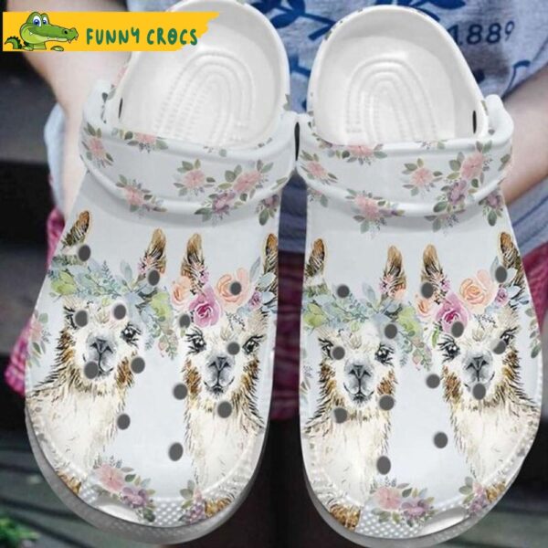 lama Alpaca Couple Floral Crocs.jpg