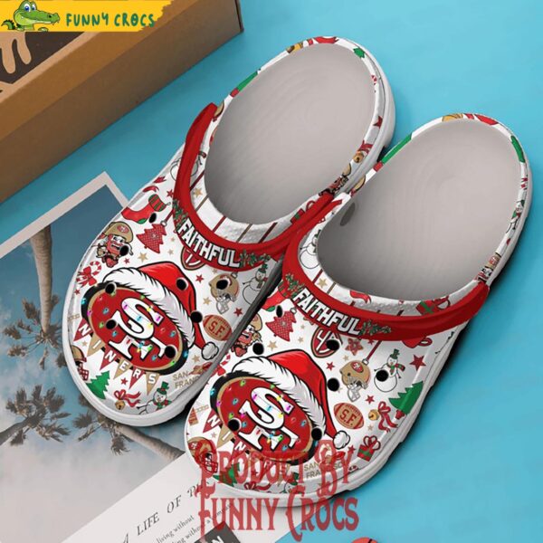 49ers Faithful Christmas Crocs Shoes 3.jpg