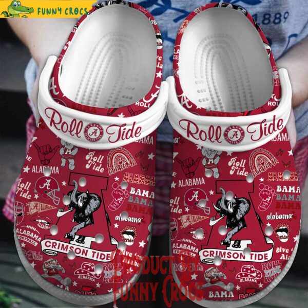 ALabama Crimson Roll Tide Red Crocs Shoes 1.jpg