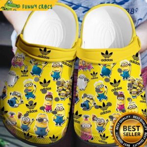 Adidas Logo Minion Yellow Crocs Shoes.jpg