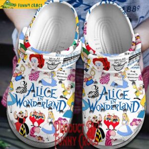 Alice In Wonderland Pattern Crocs Shoes 1.jpg