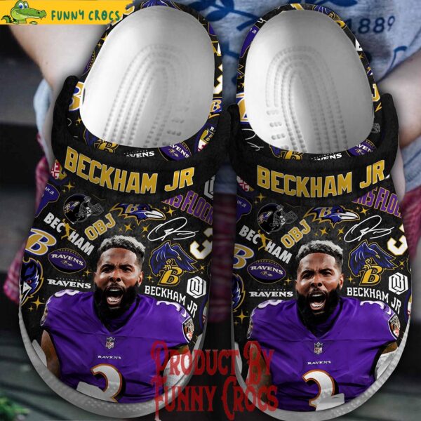 Baltimore Ravens Beckham Jr Crocs Shoes 1.jpg