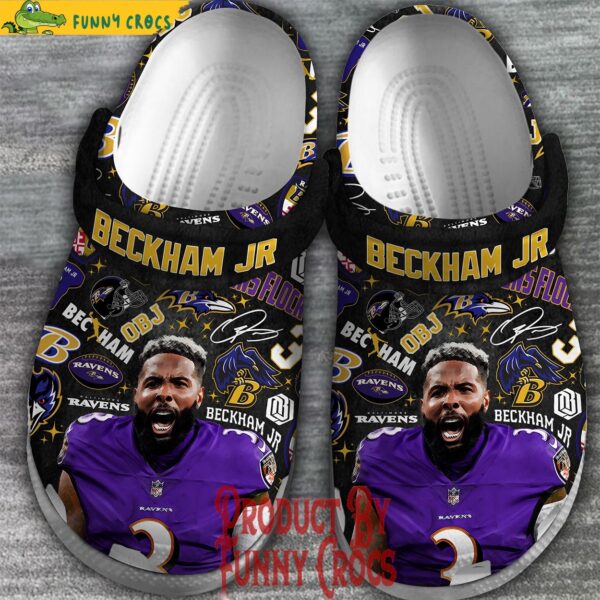 Baltimore Ravens Beckham Jr Crocs Shoes 2.jpg