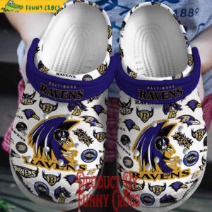 Baltimore Ravens Flock Crocs Shoes 1.jpg