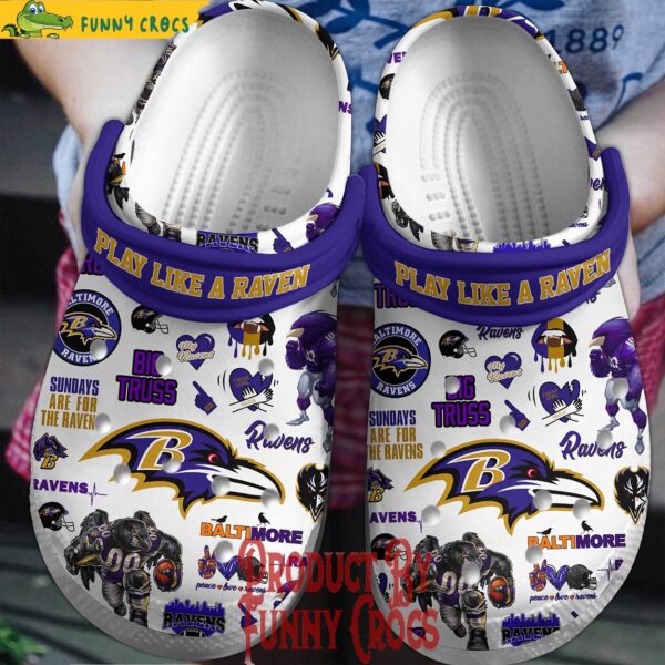 Baltimore Ravens Play Like A Raven Crocs Shoes 1.jpg