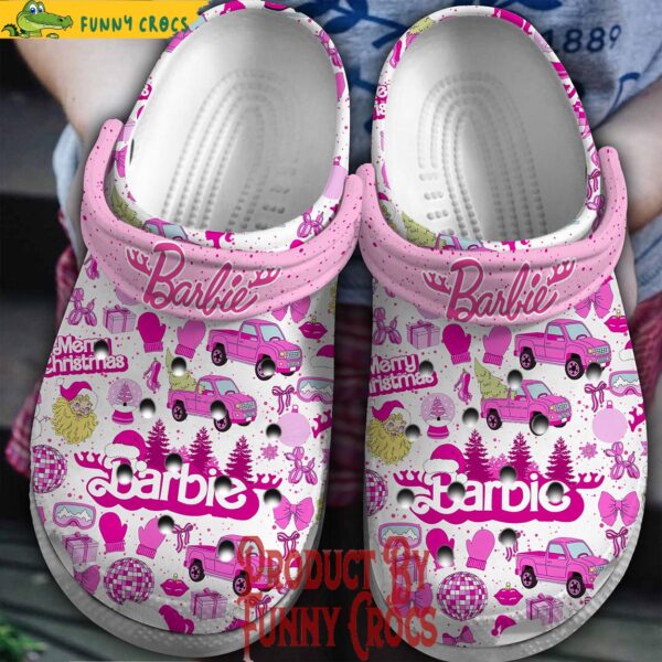 Barbie Merry Christmas White Crocs 1.jpg