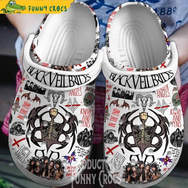 Black Brides Veil In The End Crocs Shoes 2.jpg