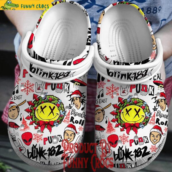 Blink 182 Christmas Crocs Shoes 1.jpg