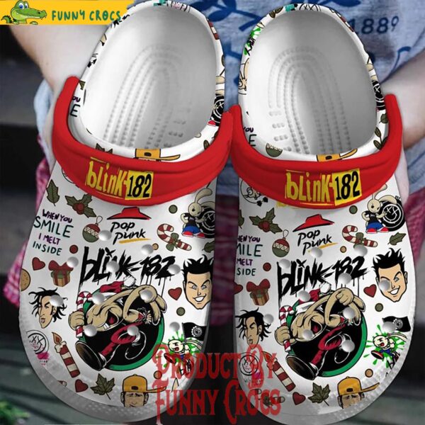 Blink 182 Christmas Crocs Shoes Crocband 1.jpg