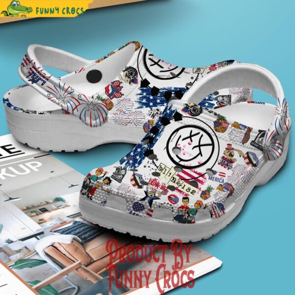 Blink 182 Happy 4th Of July Crocs Shoes 2.jpg