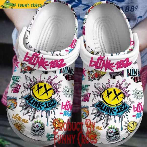 Blink 182 Phoenix White Crocs Shoes 1.jpg