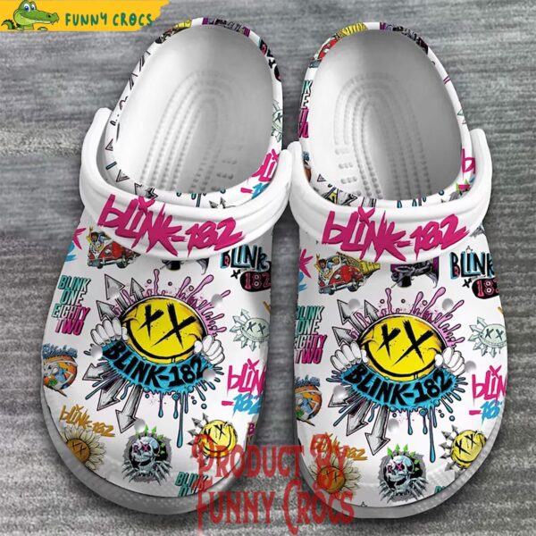 Blink 182 Phoenix White Crocs Shoes 2.jpg