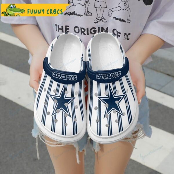 Blue Borders Dallas Cowboys Crocs Slippers 1.jpg