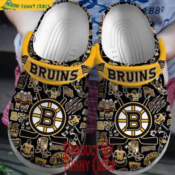 Boston Bruins Ice Hockey Fans Crocs Shoes 1.jpg