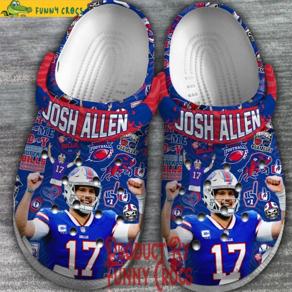 Buffalo Bill Josh Allen Crocs Shoes 2.jpg