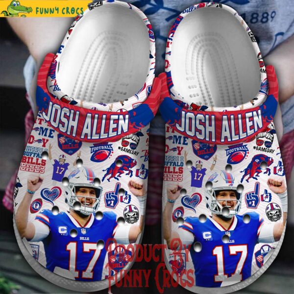 Buffalo Bill Josh Allen White Crocs Shoes 1.jpg