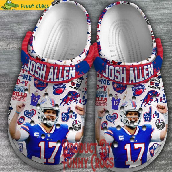 Buffalo Bill Josh Allen White Crocs Shoes 2.jpg