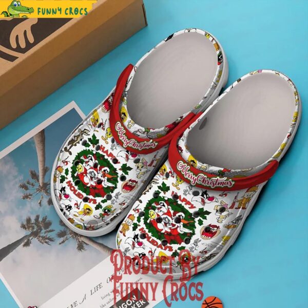 Bugs Bunny Happy Holidays Merry Christmas Crocs 2.jpg