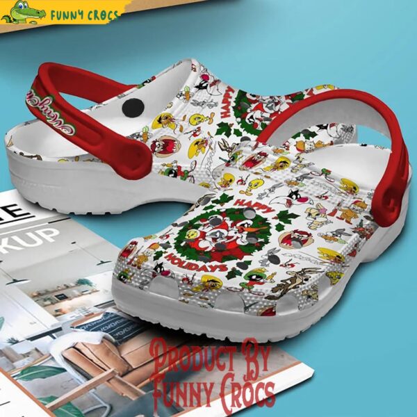 Bugs Bunny Happy Holidays Merry Christmas Crocs 3.jpg