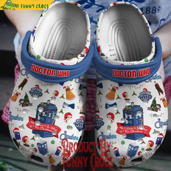 Christmas Doctor Who Crocs Clog Shoes 1.jpg