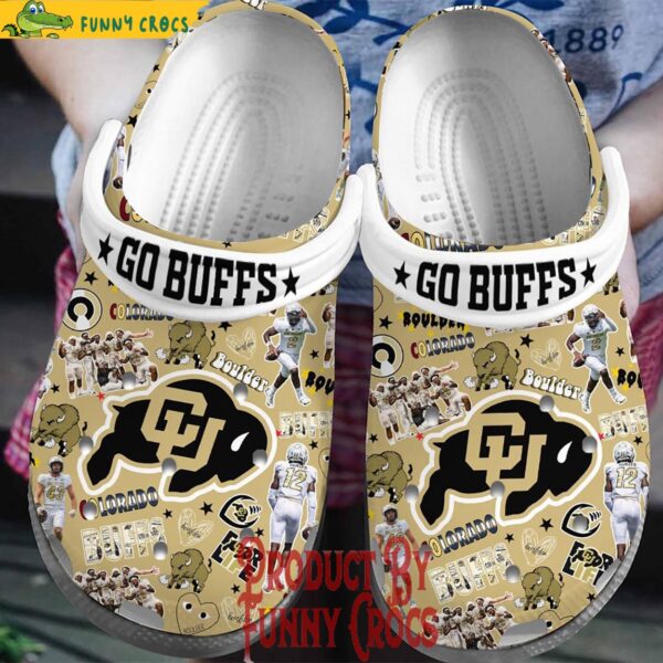 Colorado Buffaloes Go Buffs Football Crocs For Adults 1.jpg