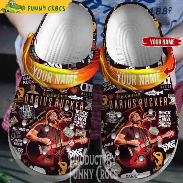 Custom Darius Rucker Wagon Wheel Music Crocs 1.jpg