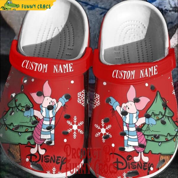 Custom Disney Piglet Christmas Crocs Shoes 1.jpg