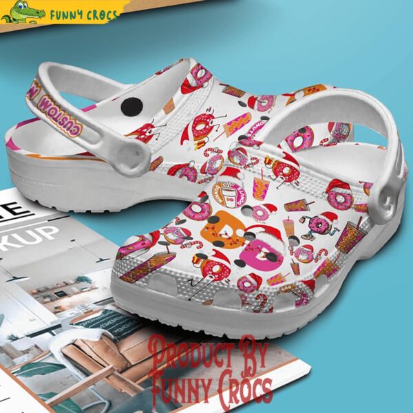 Custom Dunkin Donuts Christmas Crocs Shoes 3.jpg