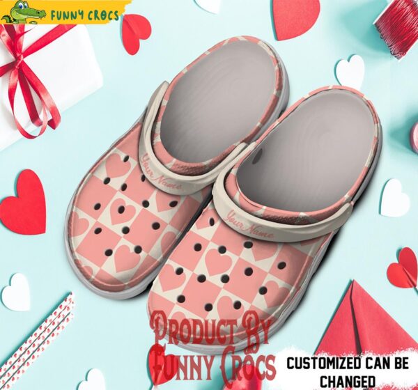 Custom Heart Pattern Valentines Day Crocs 1.jpg