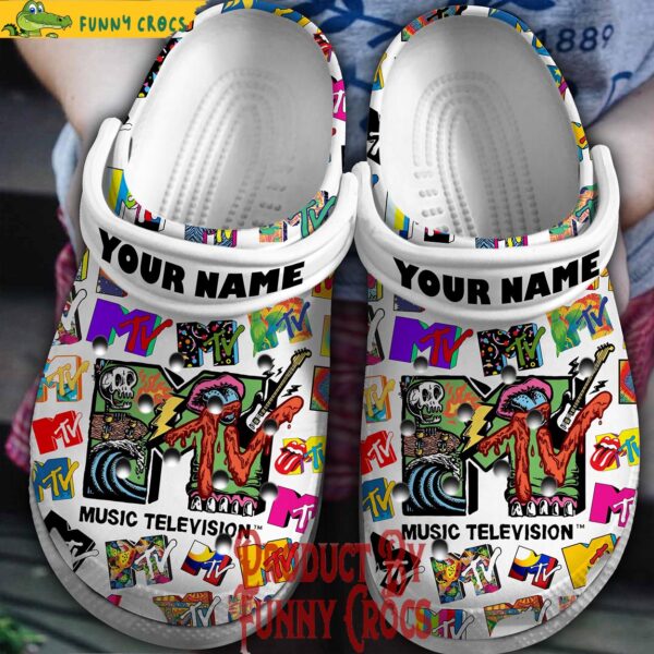 Custom MTV Music White Crocs 2.jpg