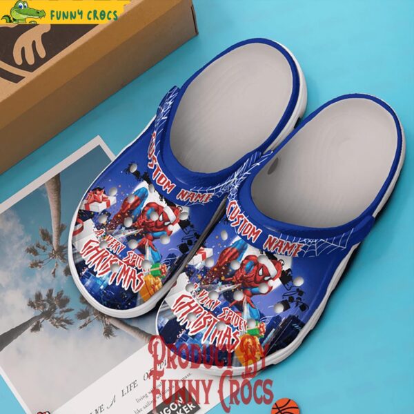 Custom Merry Christmas Spider Man Crocs Adults 2.jpg