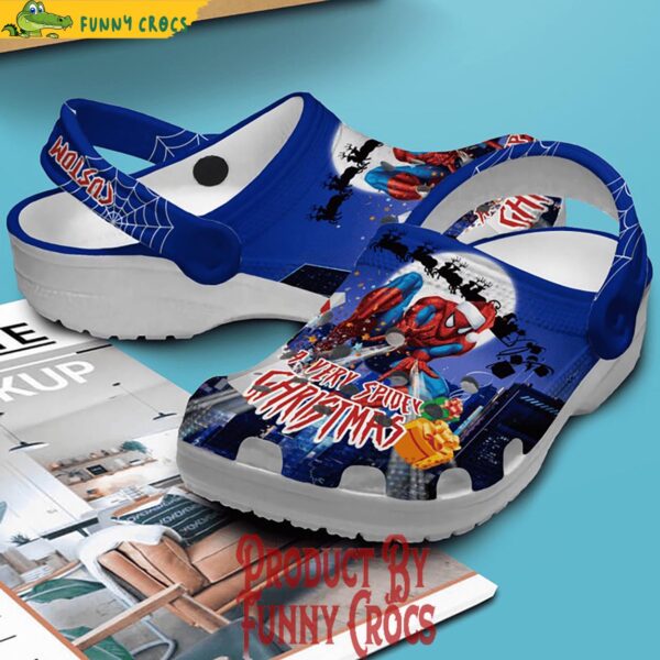 Custom Merry Christmas Spider Man Crocs Adults 3.jpg