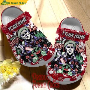 Custom Michael Myers Have A Creepy Xmas Crocs 1.jpg