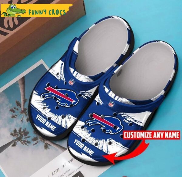 Custom Name Buffalo Bills NFL Crocs Clog Shoes.jpg