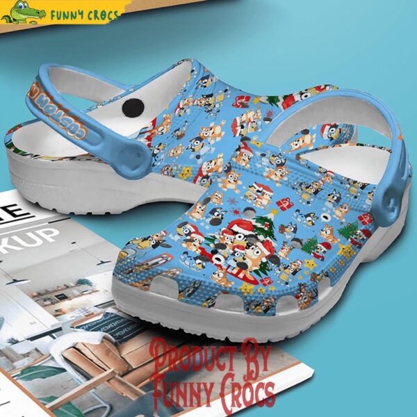 Custom Name Family Bluey Christmas Tree Crocs Shoes 2.jpg