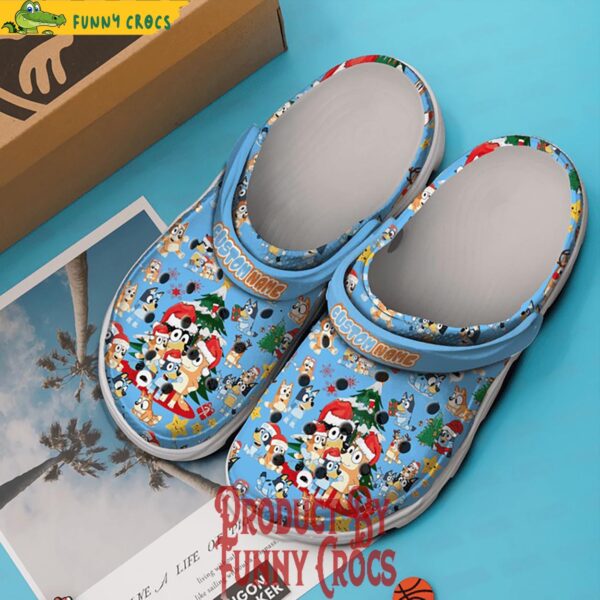 Custom Name Family Bluey Christmas Tree Crocs Shoes 3.jpg