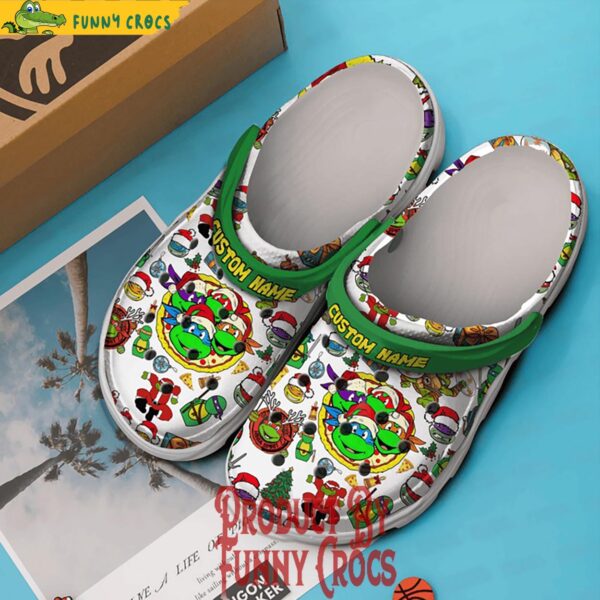 Custom Name Merry Christmas Ninja Turtle Crocs 2.jpg