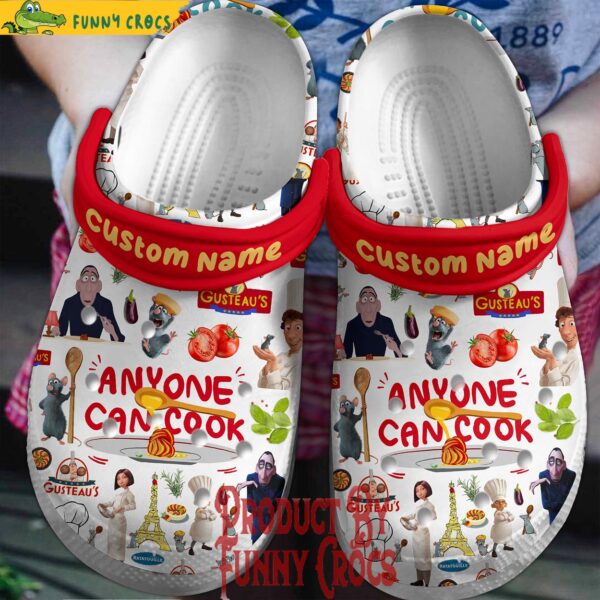 Custom Name Ratatouille AnyOne Can Cook Crocs Shoes 1.jpg